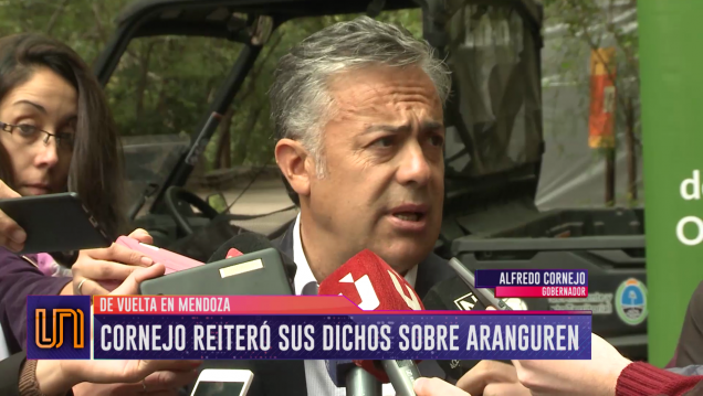 imagen Cornejo reiteró sus críticas contra Aranguren