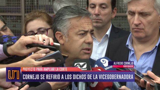imagen Cornejo le respondió a Montero por las críticas a la ampliación de la Corte