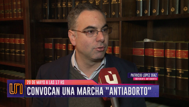 imagen Convocaron una marcha contra el aborto legal