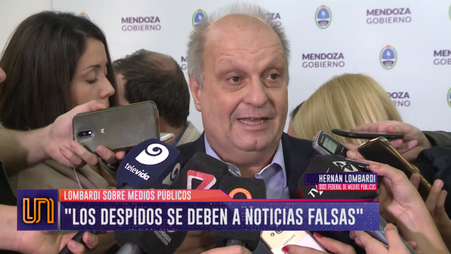 imagen Lombardi aseguró que no hubo despidos en los medios estatales