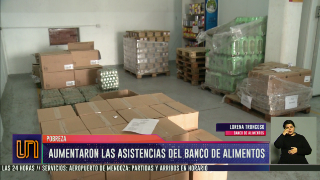 imagen Aumentaron las asistencias del Banco de Alimentos de Mendoza