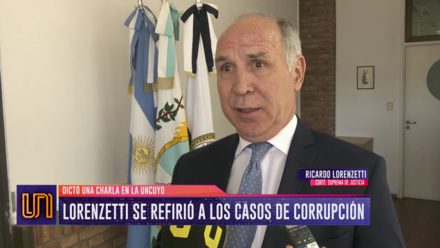imagen Lorenzetti sobre la corrupción: "Es un fenómeno global"