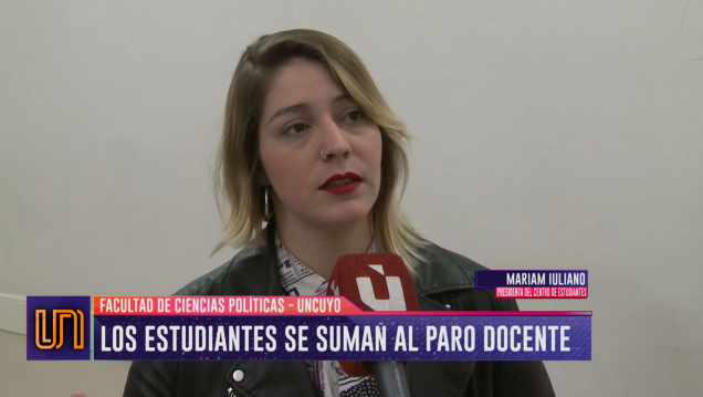 imagen Los estudiantes se sumaron al paro docente de la UNCUYO