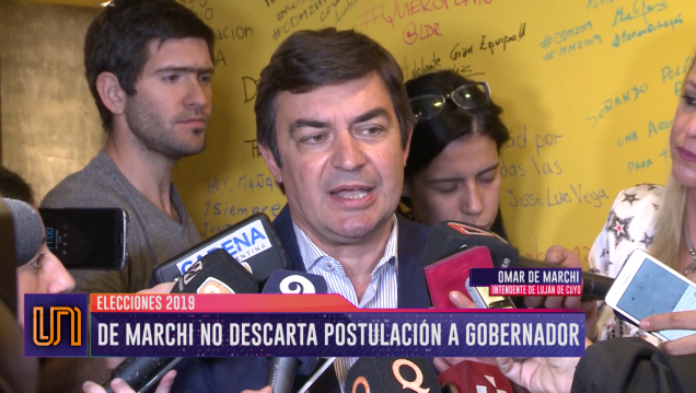 imagen De Marchi no descartó la posibilidad de postularse a Gobernador