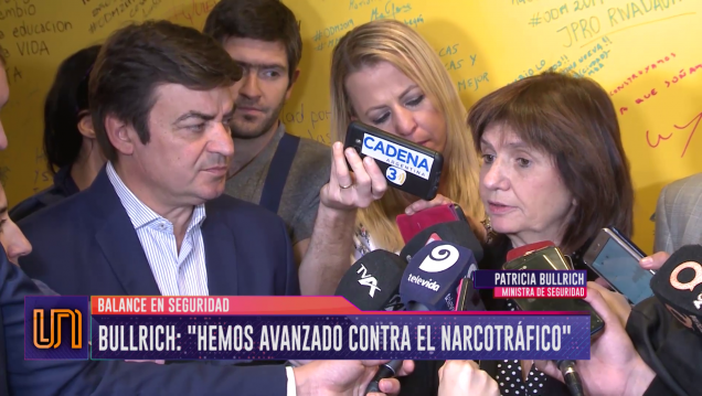 imagen Bullrich: "Hemos avanzado contra el narcotráfico"