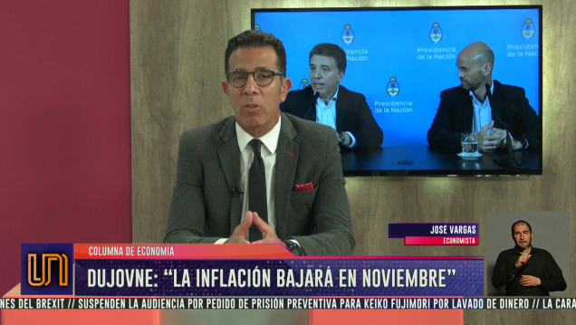 imagen Dujovne aseguró que en noviembre la inflación será más baja