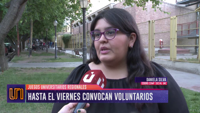 imagen Juegos Universitarios Regionales: hasta el viernes convocan voluntarios