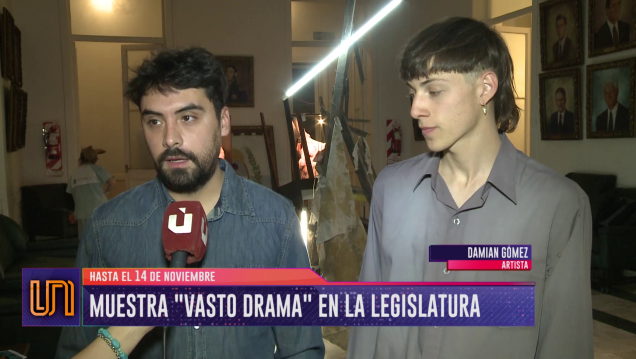 imagen La muestra "Vasto Drama" se expone en la Legislatura