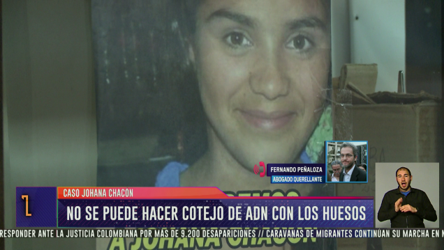 imagen Caso Chacón: no se puede hacer cotejo de ADN con los huesos